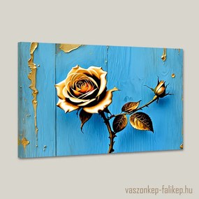 Arany rózsa 2 – Elegáns absztrakt prémium falikép 60x40 cm