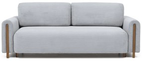 Szürke kordbársony kinyitható-tárolóhelyes kanapé 244 cm Arcadova – ELTAP