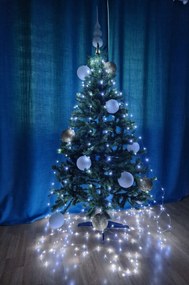 Drótos lámpák 300 led csepp hideg fény