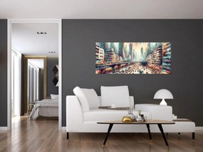 Kép - Városi élet (120x50 cm)