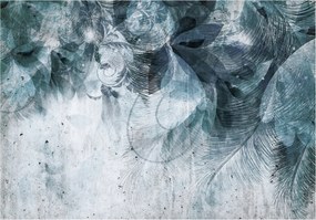 Fotótapéta Tollak és levelek Természet és könnyedség a falakon 350x250 +ragasztó