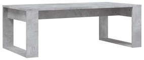 betonszürke szerelt fa dohányzóasztal 102x50x35 cm
