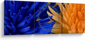 Részletes virágkép (órával) (90x30 cm)