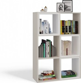 Malax 2x3 polc, 110x75x30 cm, kasmír