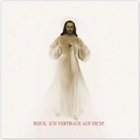 Poszterek 30x30 Jesus Ich vertraue Dich