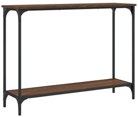 barna tölgyszínű szerelt fa tálalóasztal 101x30,5x75 cm