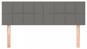 2 db sötétszürke szövet fejtámla 72 x 5 x 78/88 cm