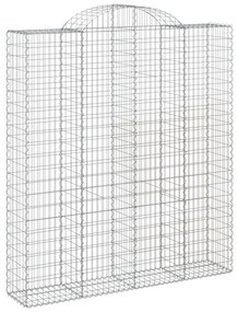 10 db íves horganyzott vas gabion kosár 200x50x220/240 cm