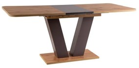 Platon étkezőasztal 136 x 80 cm, wotan tölgy / barna