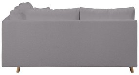 Sötétszürke buklé sarokkanapé (bal oldali) Ariella – Ropez