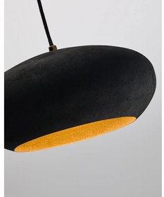 Fekete függőlámpa fém búrával ø 30 cm Inda – Kave Home