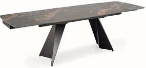 Armani bővíthető étkezőasztal fekete 165-241cm