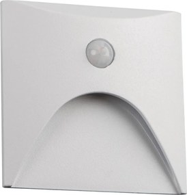 Kanlux 39141 - LED lĂ©pcsĆvilĂĄgĂtĂł lĂĄmpatest EXIN, mozgĂĄsĂ©rzĂ©kelĆvel, 2,5W/230V 4000K IP65, fehĂ©r, szögletes