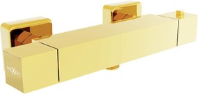 Mexen Cube  termostátos zuhanycsap ,  arany- 77200-50 Zuhany csap falra