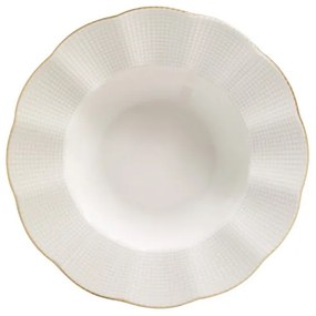 24 darabos étkészlet fehér/arany/porcelán