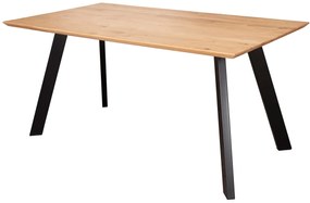 AMI nábytek Loft tölgyfa asztal 90x140 cm Detroit natúr tölgyfa