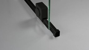 Prizma csúsztatható walk-in zuhanyfal_140x195, fekete