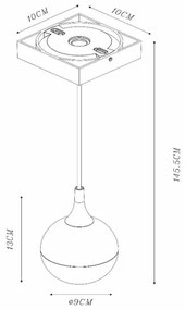 Lucide 09438/01/31 - Csillár zsinóron FAVORI 1xGU10/50W/230V IP44 fehér