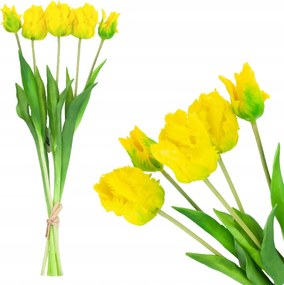 Tulipánok Tulipán Csokor Pápua Művirág Gumírozott 5DB-OS