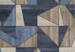 Matt fotótapéta Flizelin Falra Geometrikus minták 312x219 Ragasztó