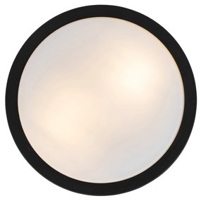 Modern kültéri mennyezeti lámpa fekete 28 cm IP44 - Flavi