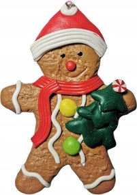 Gumi medál Bomba Karácsonyfa dekoráció Mézeskalács Ember