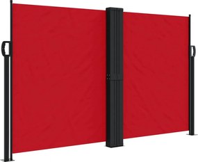 vidaXL piros behúzható oldalsó napellenző 140x1200 cm