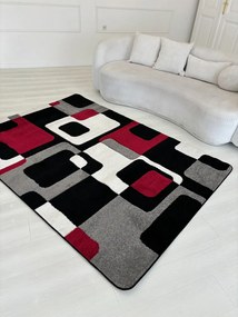 Margit Fekete-piros (Black) szőnyeg 0196 60x220