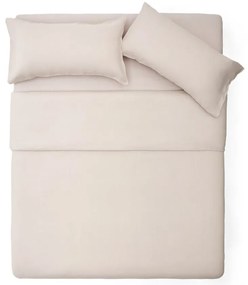 Szürkésbézs egyszemélyes hosszabbított lenkeverék ágyneműhuzat 150x220 cm Simmel – Kave Home