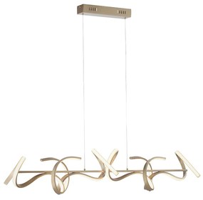 Design lógólámpa réz, LED-del és dimmerrel - Krisscross