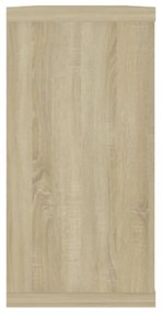 2 db sonoma tölgy színű szerelt fa fali polc 100 x 15 x 30 cm