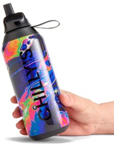 Termoszpalack Chilly's Bottles – Dreamscape, Neon Galaxy 500 ml, Series 2 Flip Edition