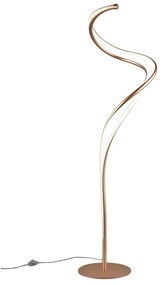 Aranyszínű LED állólámpa fém búrával (magasság 160 cm) Nala – Trio Select