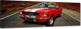 Vászonkép 90x30 Piros Ford Mustang Usa