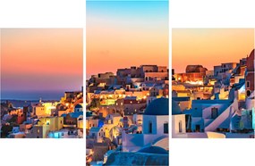 Kép - Santorini alkonyatkor (90x60 cm)