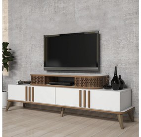 TV asztal/szekrény Lamele 2 (fehér). Akció -15%. 1095639
