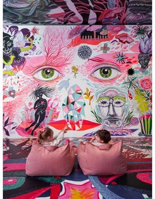 Rózsaszín kordbársony gyerek babzsákfotel Chair – Wigiwama