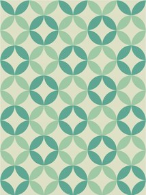 Fotótapéta Virágos minimalizmus kör dísz geometria 206x275 +ragasztó