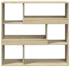 sonoma tölgy színű térelválasztó könyvszekrény 100x33x94,5 cm