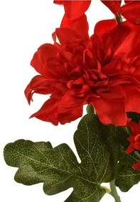 Művirág Dahlia piros, 54 cm