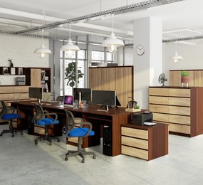 PC asztal Bronte  (wenge + szonoma tölgy). Akció -16%. 1069692