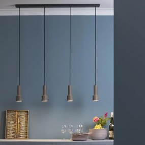 Brilliant - Csillár zsinóron CADIZ 4xGU10/10W/230V bronz