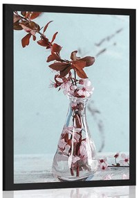 Poszter cseresznyefa ág a vázában
