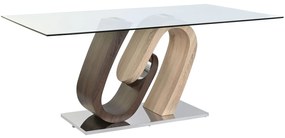 WAVE modern üveg étkezőasztal - 180cm