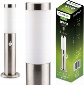 Kültéri Kerti Lámpa E27 Lámpaoszlop Mozgásérzékelővel 45cm IP44