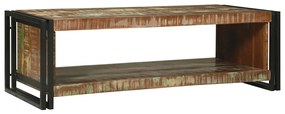 Dohányzóasztal Barna 120 x 50 x 38 cm tömör újrahasznosított fa