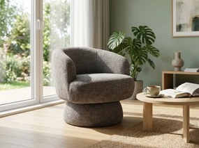 Forgatható design fotel COSMIC RAVEN, szürke