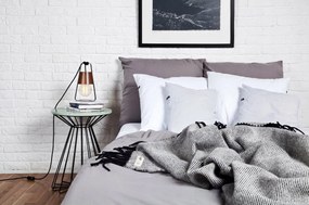 Gumis lepedő pamut 200x200 Világos Szürke