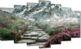 Festmények 140x80 Hegyi kilátás Tájkép Köd