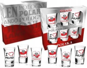 Vodka pohár szett 6 db-os Shot On Lengyel ajándék